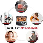 Load image into Gallery viewer, LABART TM01 Kitchen Timers for Cooking with Count Up Countdown Timer, Digital Timer for Kids Students with Touch Backlight