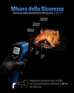Load image into Gallery viewer, LABART Laser Infrared Thermometer Gun Digital for Pizza Oven and Reptiles, -58~986℉(-50~530℃)