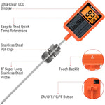Load image into Gallery viewer, LABART TP510 Waterproof Digital Candy Thermometer with Pot Clip, 8" Long Probe Instant Read Meat Thermometer