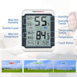 Load image into Gallery viewer, LABART TP55 Indoor Thermometer & Hygrometer with Backlit Display Temperature Humidity Monitor