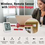 Load image into Gallery viewer, LABART TP60 Digital Hygrometer Indoor Outdoor Thermometer Wireless Temperature and Humidity Gauge