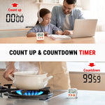 Load image into Gallery viewer, LABART TM03 Digital Timer for Kids & Teachers, Kitchen Timers for Cooking with 2-Level Alarm Volume, Countdown Timer Stopwatch