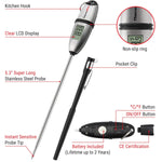 Load image into Gallery viewer, LABART ThermoPro TP02S Instant Read Digital Meat Thermometer with Long Stainless Steel Probe for Cooking, BBQ, Grill, Oven, Oil & More