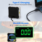 Load image into Gallery viewer, LABART Digital Inclinometer with Electronic Laser-4-side Strong Magnetic Type-C Rechargeable Angle Gauge