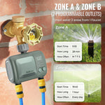 Load image into Gallery viewer, LABART WiFi Water Timer Remote Control Weather Delay and Efficient Watering with 2 Outlet Compatible with Alexa and Google HCT-626-HCG-002