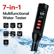 LABART 7-in-1 Digital Multifunctional Water Tester with TDS/EC/pH/ORP/S.G./Salinity/Temp.