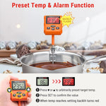 Load image into Gallery viewer, Digital Instant Read Kitchen Food Thermometer with Pot Clip & Backlight TP511