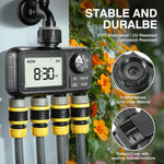 Load image into Gallery viewer, LABART 4-Outlet Sprinkler Timer with Brass Inlet Auto/Manual Watering and Rain Delay HCT-M09