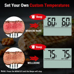 Load image into Gallery viewer, TP16 Digital Cooking Thermometer with large LCD, Stainless Steel Probe, Timer and Clock