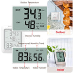 Load image into Gallery viewer, LABART TP60 Digital Hygrometer Indoor Outdoor Thermometer Wireless Temperature and Humidity Gauge