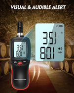 Load image into Gallery viewer, LABART Digital Thermometer Hygrometer Monitor with Dew Point and Wet Bulb Temperature