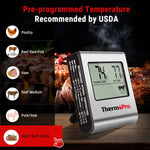 Load image into Gallery viewer, TP16 Digital Cooking Thermometer with large LCD, Stainless Steel Probe, Timer and Clock