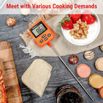 Load image into Gallery viewer, Digital Instant Read Kitchen Food Thermometer with Pot Clip & Backlight TP511