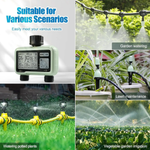 Load image into Gallery viewer, LABART Electronic Automatic 2 Outlet Irrigation Garden Water Timer Watering System Controller HTC-326