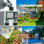 Load image into Gallery viewer, LABART Electronic Automatic 2 Outlet Irrigation Garden Water Timer Watering System Controller HTC-326