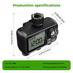 Load image into Gallery viewer, LABART 3-Outlet Sprinkler Timer with Brass Inlet Rain Delay and Automatic/Manual Watering System HCT-M08