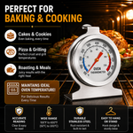 Load image into Gallery viewer, LABART Oven Thermometer, 0-300°C/100-600°F Smoker Temperature Gauge