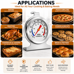 Load image into Gallery viewer, LABART Oven Thermometer, 0-300°C/100-600°F Smoker Temperature Gauge