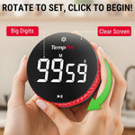 Load image into Gallery viewer, ThermoPro TM04 Digital Kitchen Timer with 99 Hour Range Large LED Display Strong Magnetic Stand