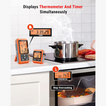 Load image into Gallery viewer, LABART TP826B Wireless Dual Meat Probe Cooking Thermometer with HI/Low Alert, IPX4 Food Grill Thermometer