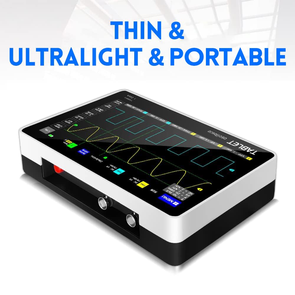 LABART 1013D Plus Oscilloscope Portable Handheld Tablet Oscilloscope with 100X High Voltage Probe