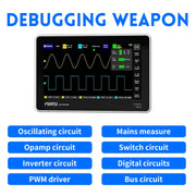 LABART 1013D Plus Oscilloscope Portable Handheld Tablet Oscilloscope with 100X High Voltage Probe