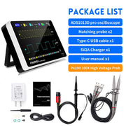LABART 1013D Plus Oscilloscope Portable Handheld Tablet Oscilloscope with 100X High Voltage Probe
