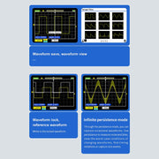 LABART VISLONE Screen Handheld Digital Oscilloscope 500MS/S Sampling Rate with 110MHz Bandwidth 1KHz/3.3V Calibration Square Wave Multipurpose Measuring 1C15