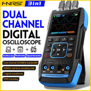 Labart 2C23T Handheld Dual Channel 3-in-1 10MHz 50MS/s Oscilloscope Multimeter DDS Function Generator