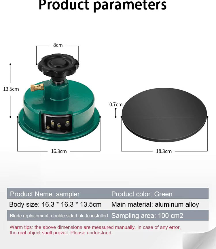 Fabric Sampler Cutter, High Precision 100 Sqcm Round Cloth Sample Disk Cutter