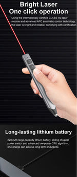 Load image into Gallery viewer, High Quality Rechargeable Wireless Presenter Presentation Digital Laser Pointer N51