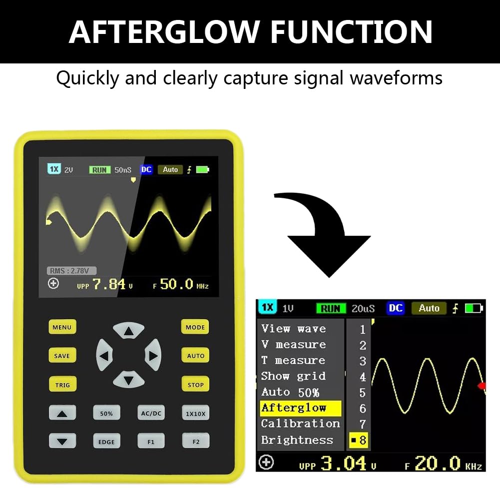 LABART 5012H Digital Professional Oscilloscope Kit with 100mhz Bandwidth 500MS/s Sampling Rate 2.4'' TFT LCD Display