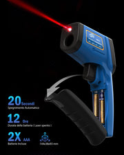 LABART Laser Infrared Thermometer Gun Digital for Pizza Oven and Reptiles, -58~986℉(-50~530℃)