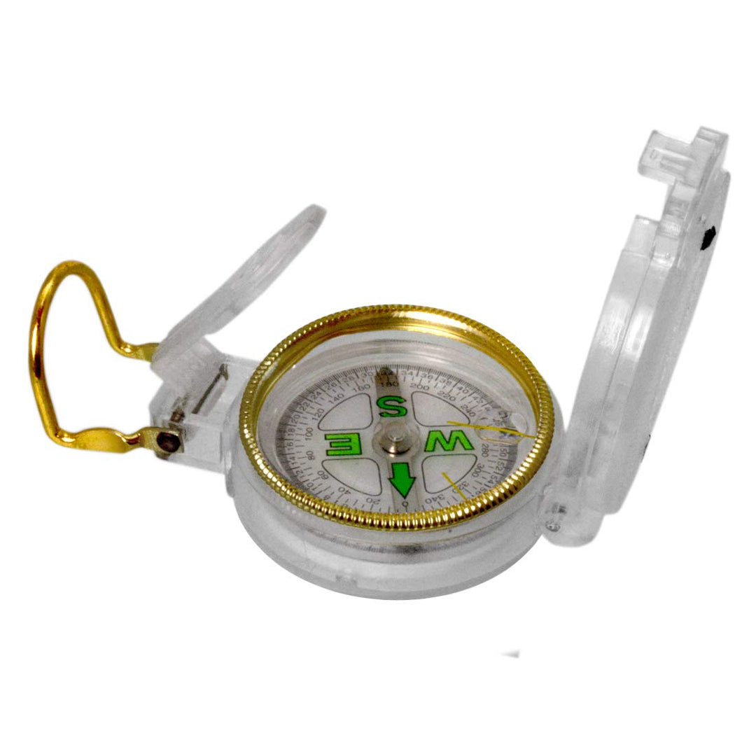 Metal Case Floating Luminous Dial Foldable Engineer Directional Compass