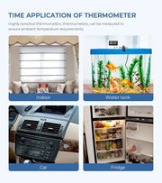 LABART Digital Waterproof Refrigerator Thermometer with Large LCD Display For Cold Freezer & Fridge