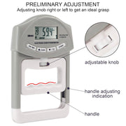 LABART Digital Hand Dynamometer Grip Stength Meter - 90 Kg / 200 lbs