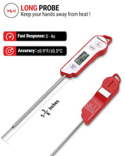 LABART ThermoPro TP15 Waterproof Digital Meat Thermometer – Instant Read with Long Probe for BBQ, Grill, Oven, and Kitchen Use