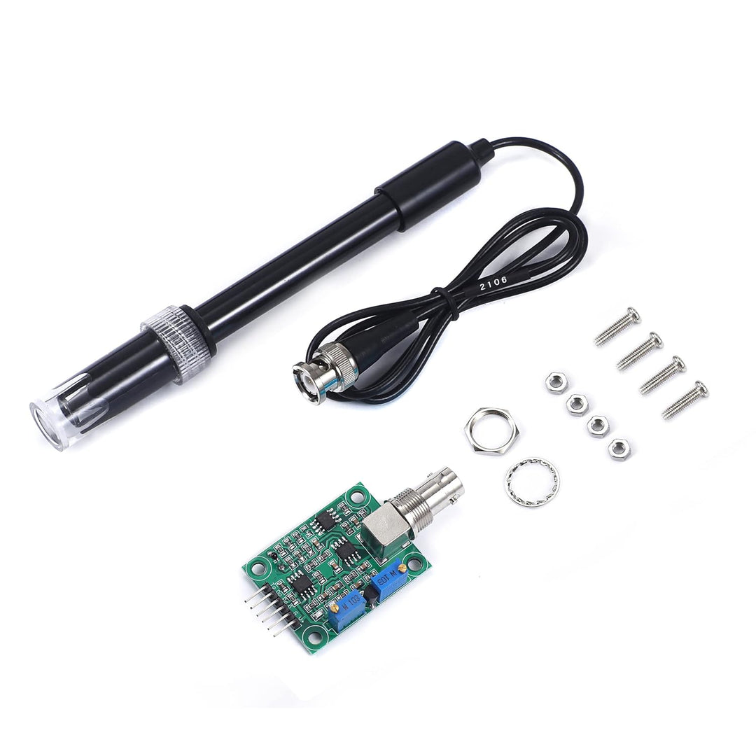 pH Electrode Probe BNC Connector 0-14 pH with Module for Arduino