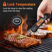 LABART Digital Instant Read Meat Thermometer – Waterproof with Backlit Display for Grill, BBQ & Cooking TP19H