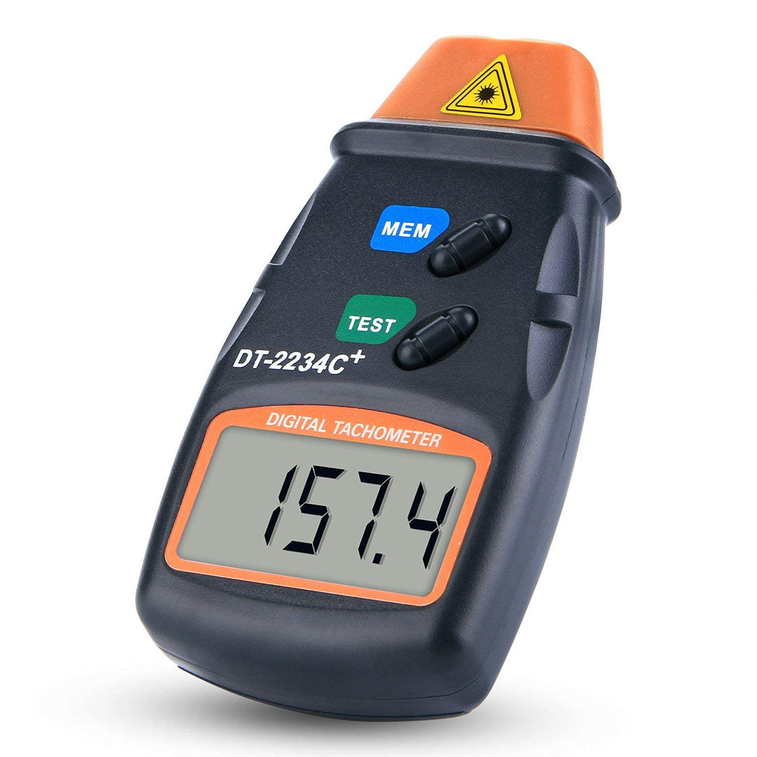 LABART Digital Laser Non Contact Tachometer Photoelectric Speedometer DT-2234C+