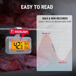 Load image into Gallery viewer, LABART Waterproof Refrigerator Thermometer with Large Backlit LCD and Max/Min Records TP110