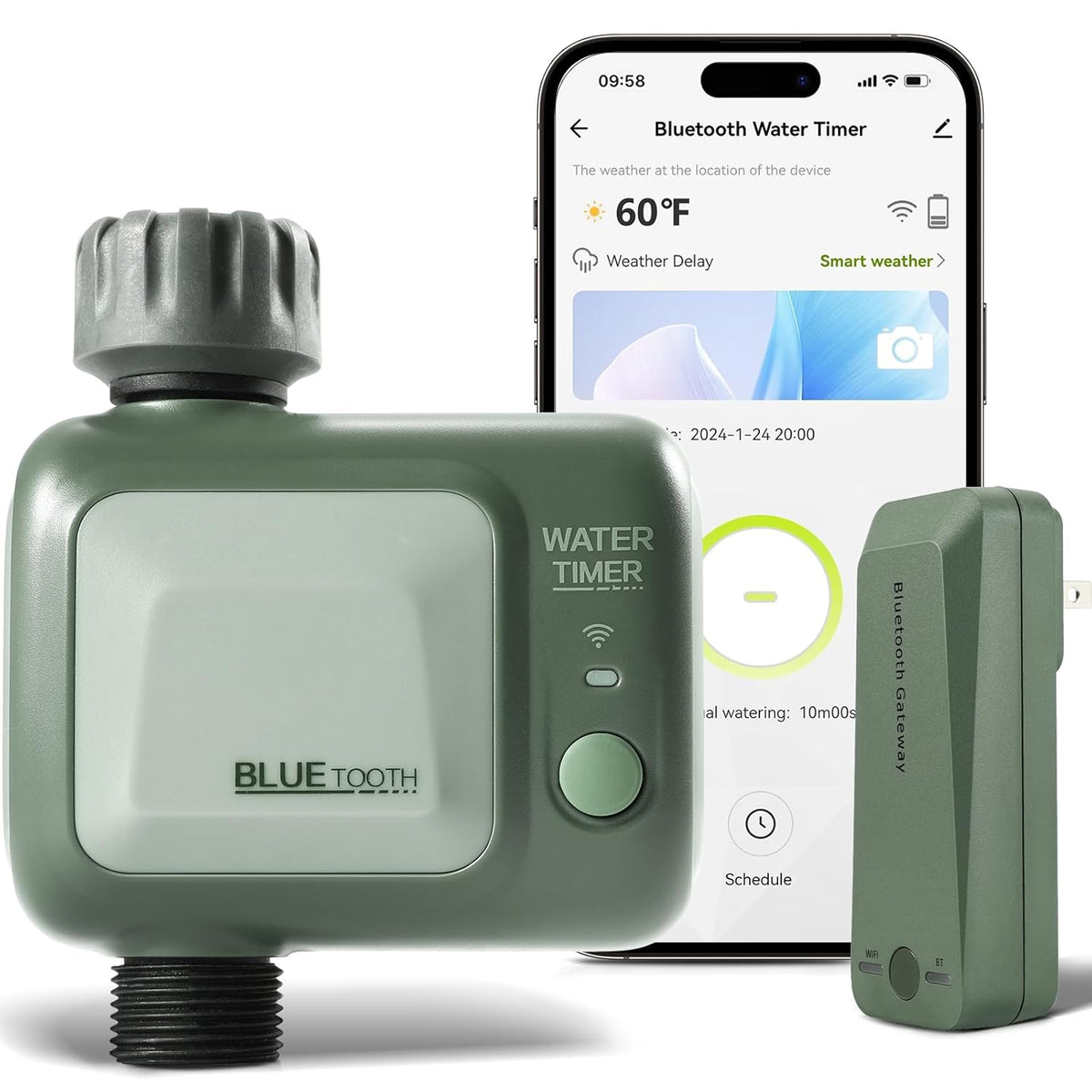 LABART WiFi Water Timer Remote control weather delay and efficient wat