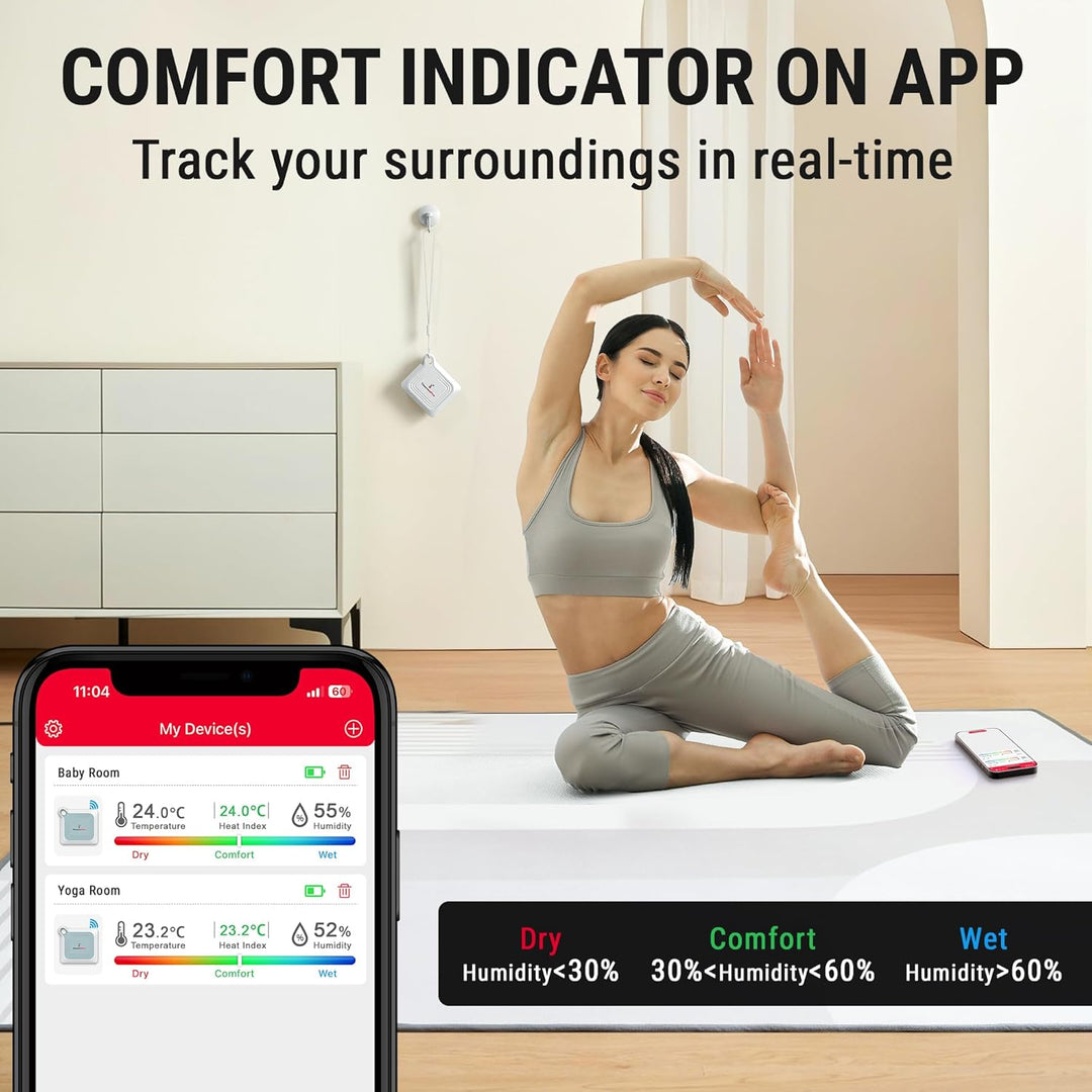 LABART Bluetooth Indoor Hygrometer Thermometer TP351