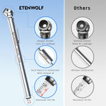 Load image into Gallery viewer, ETENWOLF Pencil Tire Pressure Gauge 10-50PSI, 20-120PSI with 16 Tire Caps in 2 Cases
