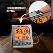 LABART TP16S Digital Meat Thermometer with Timer & Backlight for BBQ, Grill, Smoker & Candy