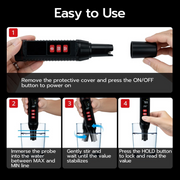 LABART 7-in-1 Digital Multifunctional Water Tester with TDS/EC/pH/ORP/S.G./Salinity/Temp.