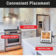 LABART TP16S Digital Meat Thermometer with Timer & Backlight for BBQ, Grill, Smoker & Candy