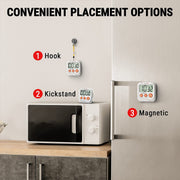 LABART TM03 Digital Timer for Kids & Teachers, Kitchen Timers for Cooking with 2-Level Alarm Volume, Countdown Timer Stopwatch