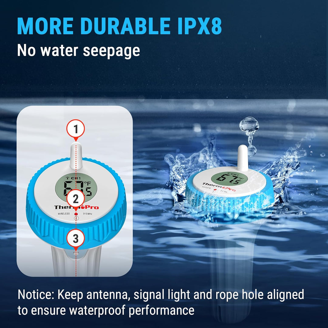 LABART Digital 500-ft Wireless Pool Thermometer TP211B