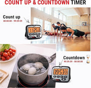 LABART TM01 Kitchen Timers for Cooking with Count Up Countdown Timer, Digital Timer for Kids Students with Touch Backlight